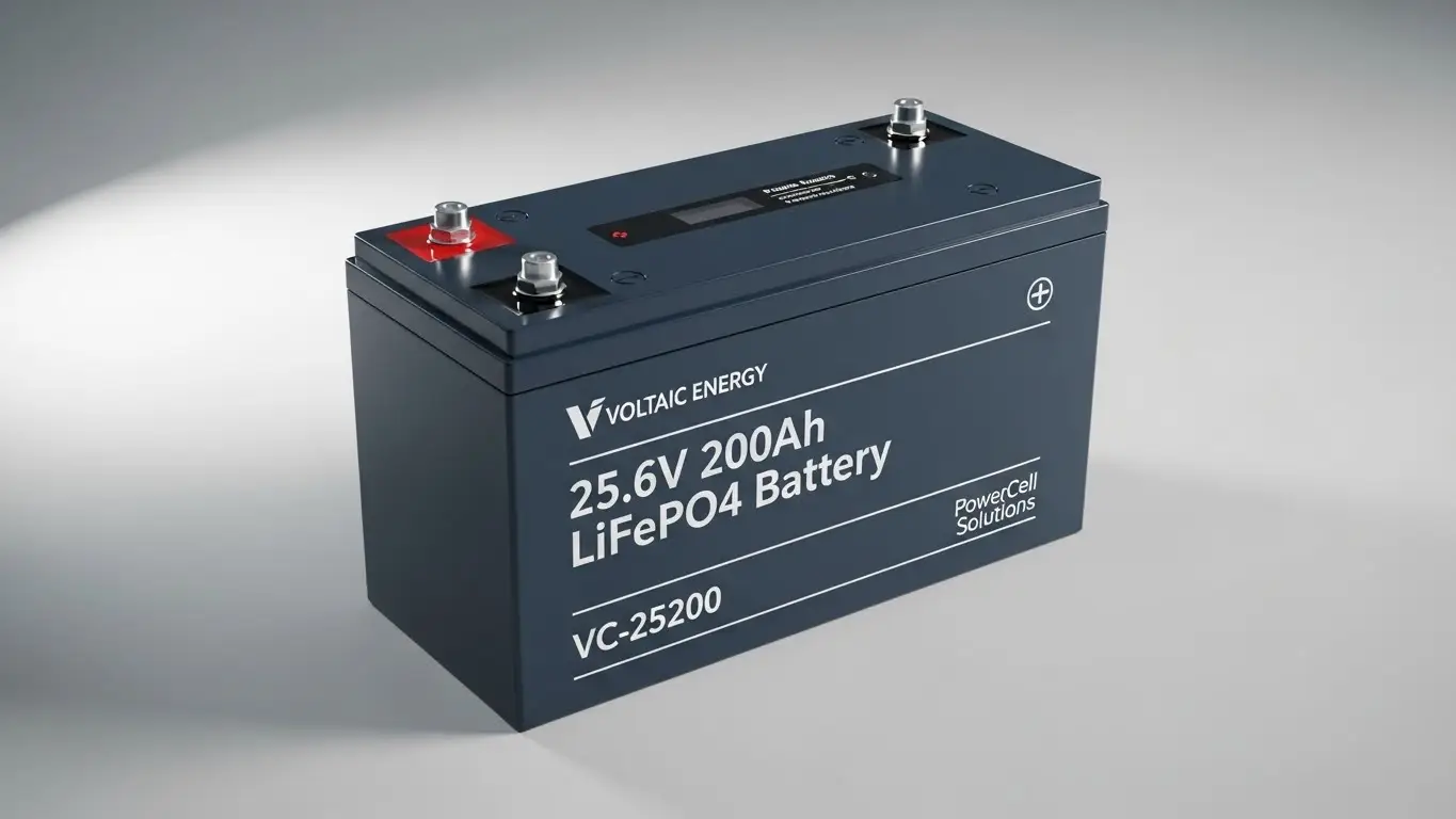 25.6Batteria V 200Ah LifeO4